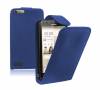 Leather Flip Case for Huawei Ascend G6 4G Blue (OEM) (BULK)